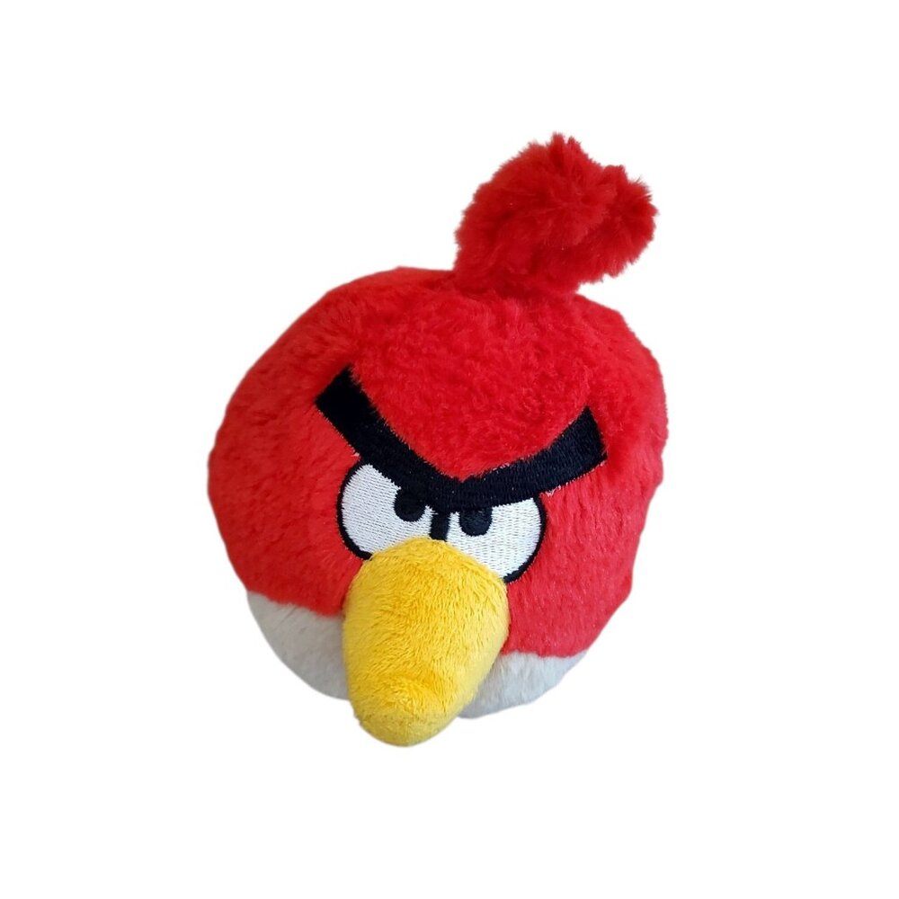 2010 Angry Birds Red Bird 5” Plush Stuffed Toy Commonwealth
